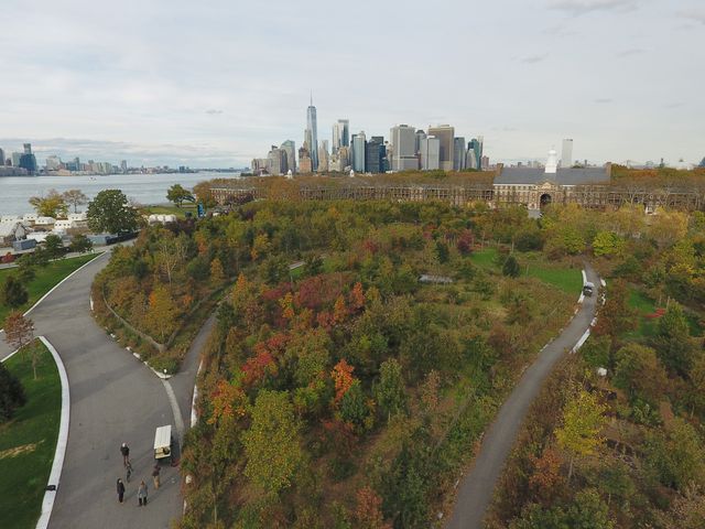 Changing foliage at Governors Island